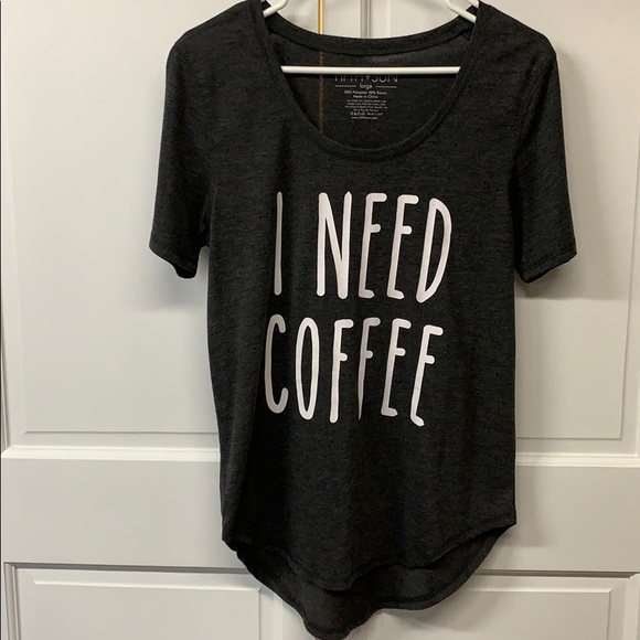Fifth Sun Tops - I NEED COFFEE short sleeve tee